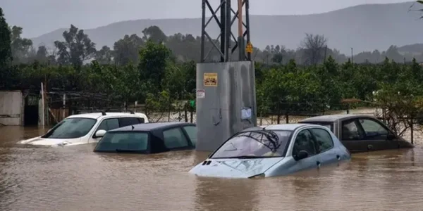 imagem colorida tempestade espanha