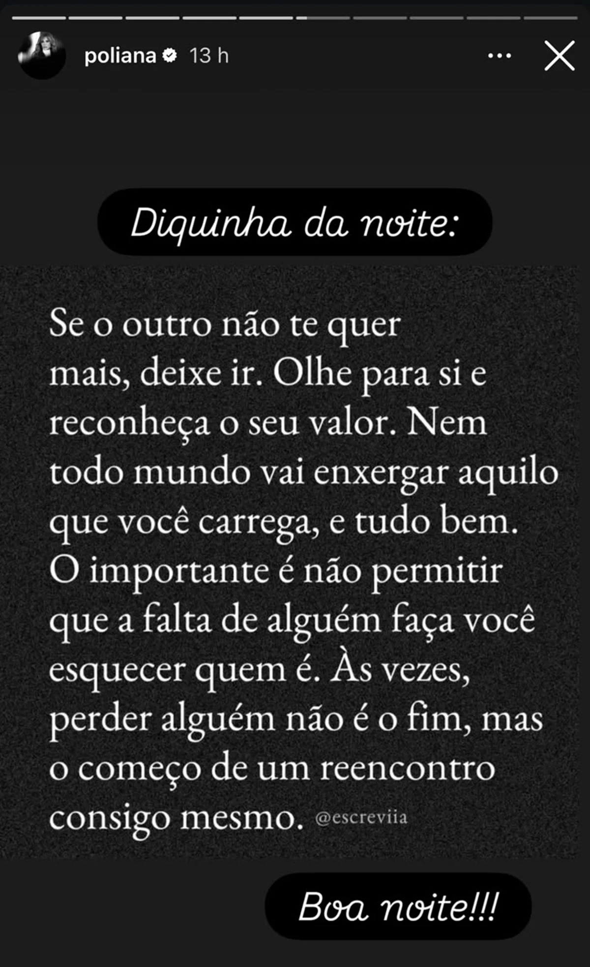 Poliana compartilha mensagem sobre término após separação de Vini Jr. e Virginia Poliana compartilha mensagem sobre término após separação de Vini Jr. e Virginia