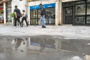 Calçadão na Rua Álvares Penteado, no centro de São Paulo Calçadão na Rua Álvares Penteado, no centro de São Paulo
