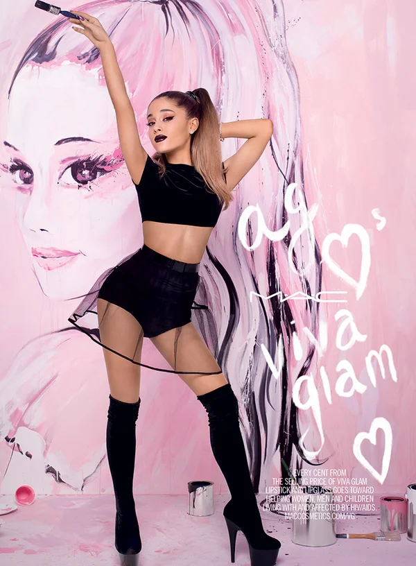 Ariana Grande é a nova garota-propaganda da linha Viva Glam da MAC