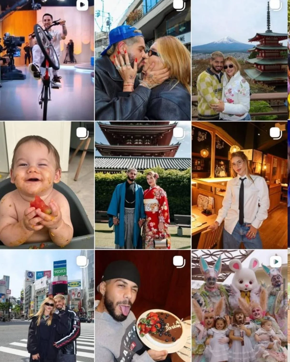 Feed de Virginia no Instagram com fotos de Zé Felipe Feed de Virginia no Instagram com fotos de Zé Felipe