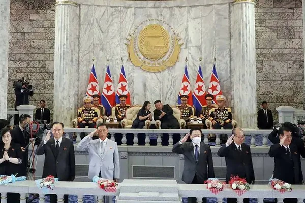 Foto colorida de Kim Jong-un, líder da Coreia do Norte - Metrópoles