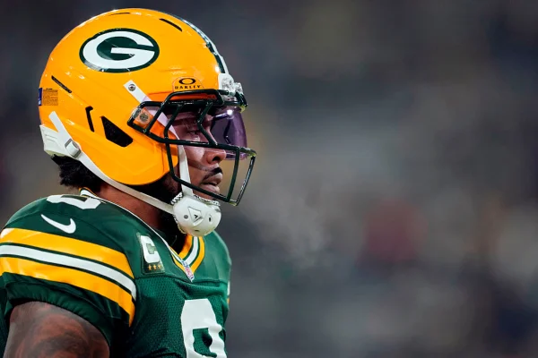 Imagem colorida de Josh Jacobs, astro do Green Bay Packers - Metrópoles