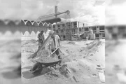 Trabalhadores atuam na construção das grandes estruturas em Brasília Trabalhadores atuam na construção das grandes estruturas em Brasília