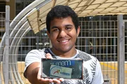 Gabriel Rodrigues, 18, chegou cedo à universidade na Asa Sul para fazer a prova Gabriel Rodrigues, 18, chegou cedo à universidade na Asa Sul para fazer a prova