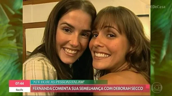 Atriz relembra perrengues por semelhança com Deborah Secco
