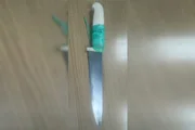 Faca utilizada no crime Faca utilizada no crime
