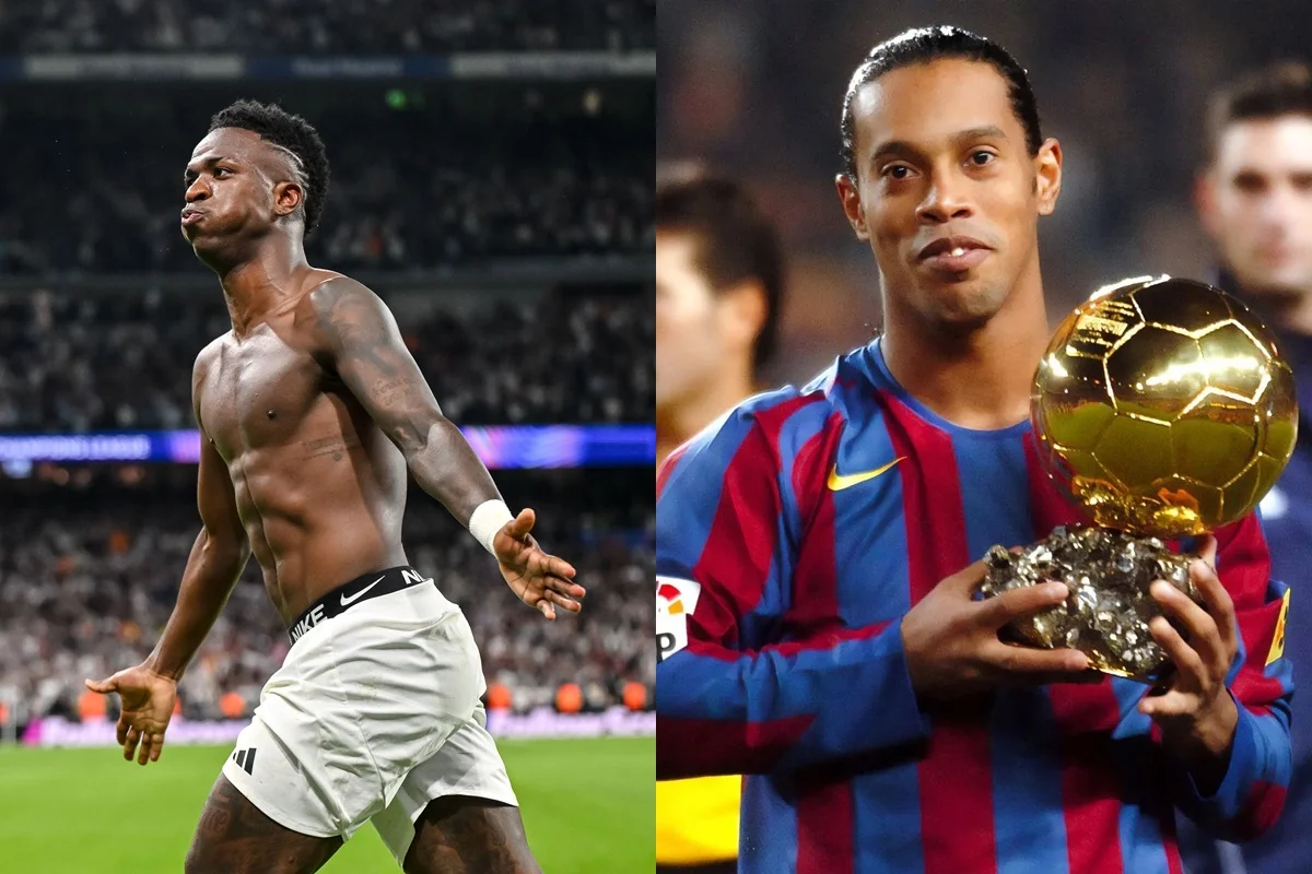 Vini Jr. iguala participações em gols de Ronaldinho e Romário em Copas - imagem 4 Vini Jr. iguala participações em gols de Ronaldinho e Romário em Copas - imagem 4