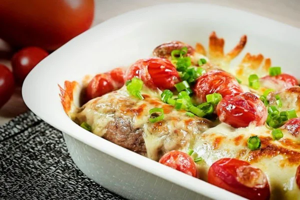 bife a role com pesto