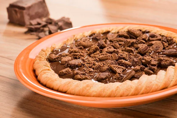 pizza de bolacha recheada