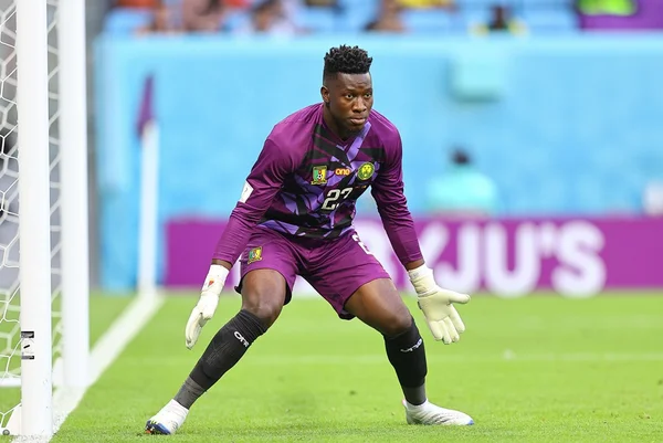 André Onana em ação na estreia de Camarões sobre a Suíça - Metrópoles