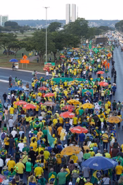 Ato pró-anistia em Brasília, nesta quarta-feira (7/5)