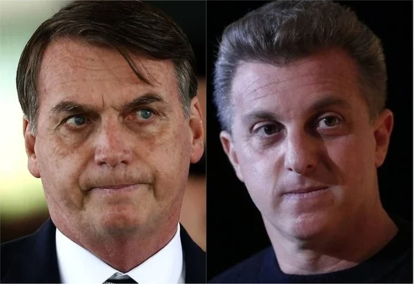Luciano Huck e Bolsonaro