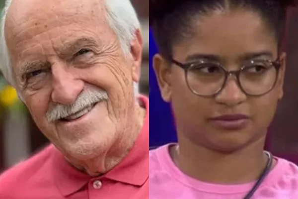 Montagem colorida de Ary Fontoura e Milena BBB26- Metrópoles