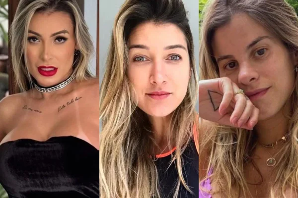 Andressa Urach, Gabriela Pugliesi e Shantal em montagem - Metrópoles