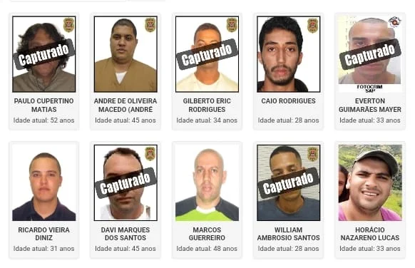 Lista dos criminosos mais procurados de SP em 2022