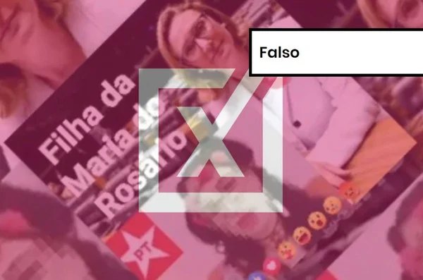 Imagem colorida de post falso