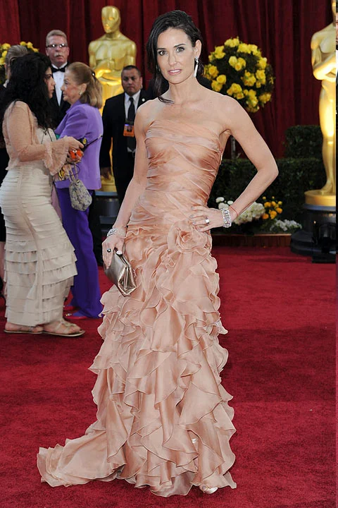 Demi Moore usa Atelier Versace para o Oscar 2010 Demi Moore usa Atelier Versace para o Oscar 2010