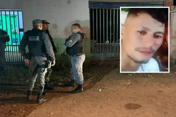 Foto colorida de homem morto suspeito de ter sido assassinado pela esposa a facadas