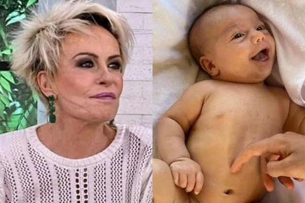 Ana Maria Braga é criticada por postar foto do neto pelado nas redes sociais