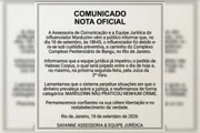 Nota da defesa do influenciador Nota da defesa do influenciador