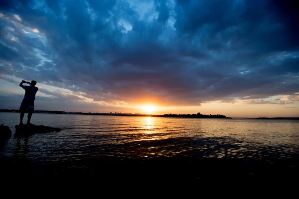 pôr do sol