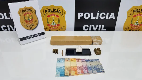 PCDF prende homem que usava transporte por aplicativo para traficar no DF