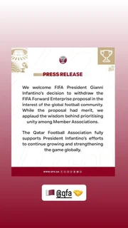 Fifa: Infantino mostra apoio de federações ao recuar em plano da FFE - imagem 3