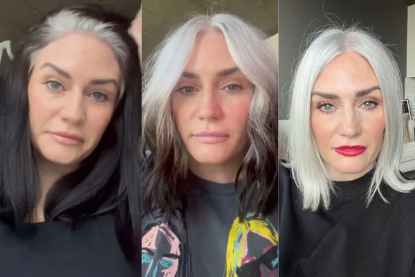 Influencer decide parar de pintar os cabelos e resultado surpreende