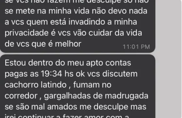 Vizinhos reclamam de gemidos e morador justifica: “Fiz amor gostoso”