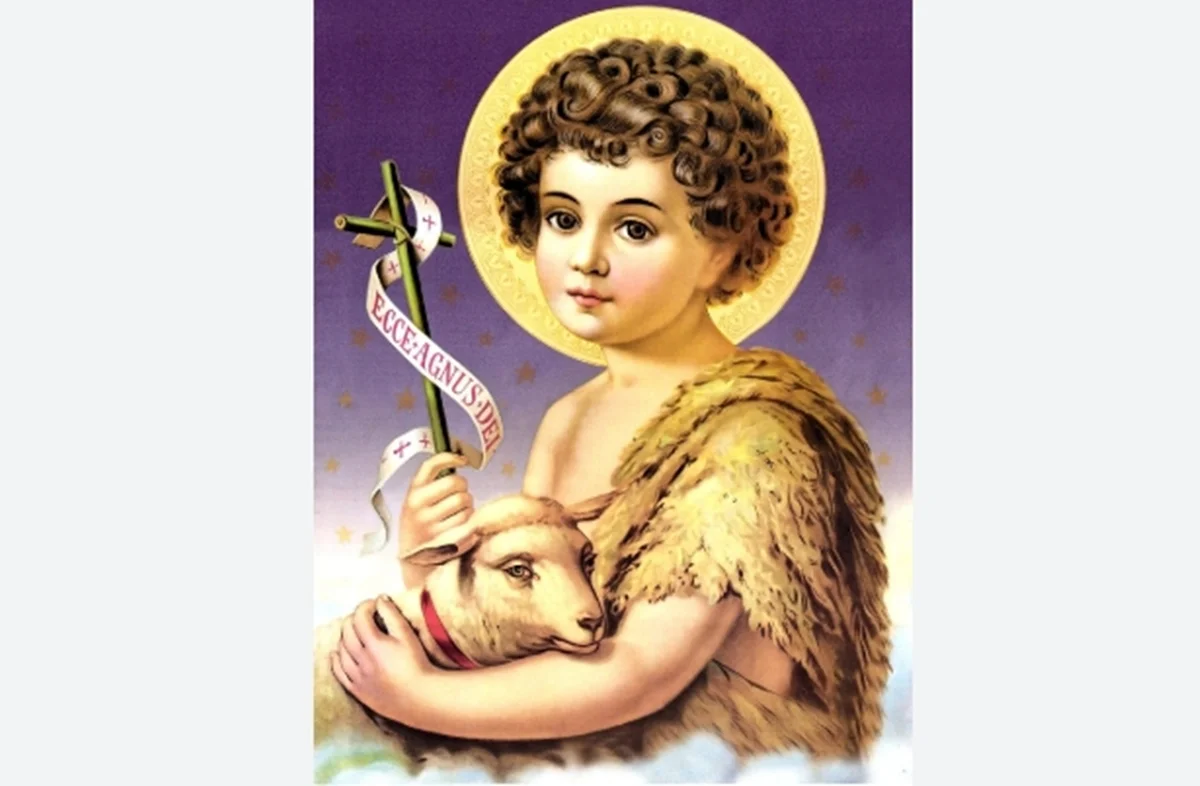 "Santinho" com a imagem de São João "Santinho" com a imagem de São João