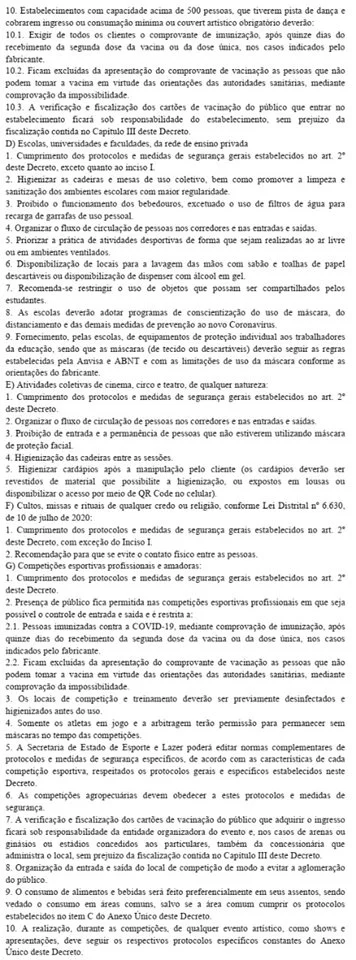 Shows e eventos esportivos estão liberados no DF a partir desta 2ª - imagem 4 Shows e eventos esportivos estão liberados no DF a partir desta 2ª - imagem 4