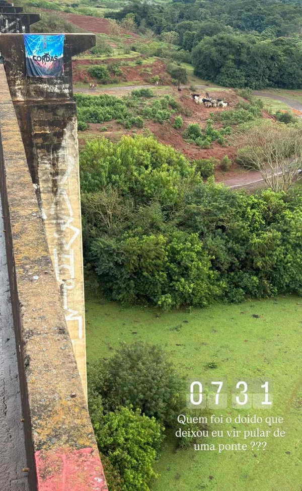 Jovem expressou receio em post antes de morrer em salto de rope jump - destaque galeria Jovem expressou receio em post antes de morrer em salto de rope jump - destaque galeria