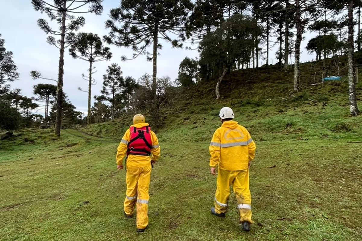 Área onde o helicóptero de Rick, dupla de Renner, e Bruno Avelar, teve baixa visibilidade Área onde o helicóptero de Rick, dupla de Renner, e Bruno Avelar, teve baixa visibilidade