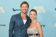 Glen Powell e Sydney Sweeney na Premiere de Todos Menos Você