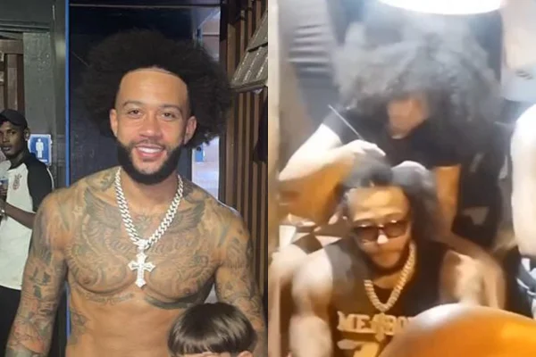 Foto colorida de Memphis Depay, do Corinthians - Metrópoles