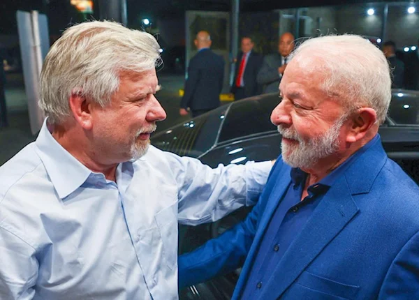 Lula e o deputado Marco Maia em Buenos Aires