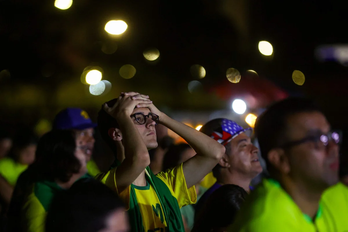 Reação do público durante a apuração Reação do público durante a apuração