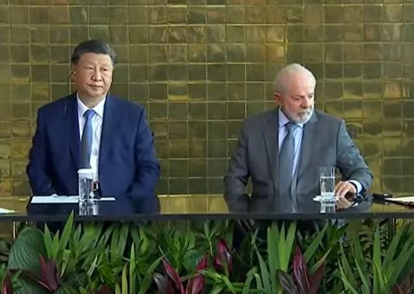 Xi e Lula no Alvorada