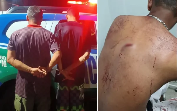 Pai e filho são suspeitos de esfaquear e tentar matar homem atropelado