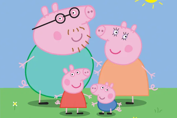 Imagem colorida do desenho Peppa Pig - Metrópoles