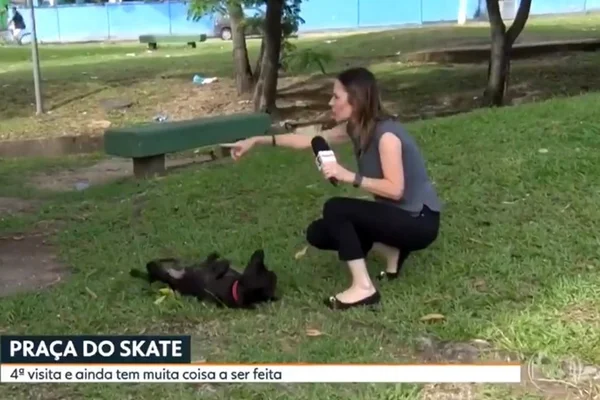 Hã? Reportagem do RJTV tem galinha e entrevista com cachorro. Entenda