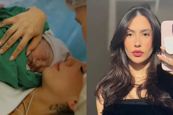 Gabi Brandt anuncia o nascimento de Beni, seu 3º filho com Saulo Poncio