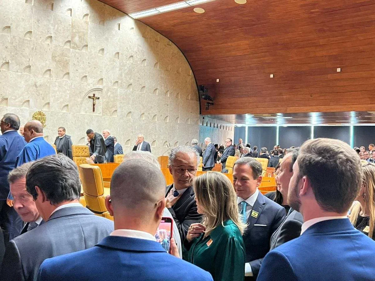 João Doria também participou da cerimônia de posse no STF João Doria também participou da cerimônia de posse no STF