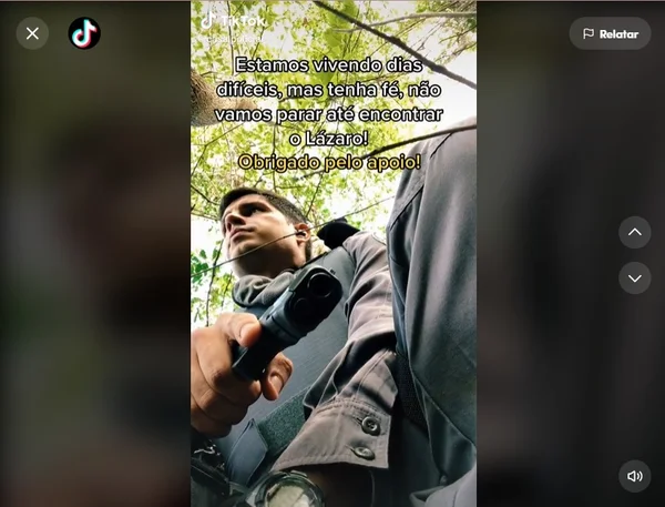 Caso Lázaro: conteúdos sobre criminoso bombam em TikTok e ganham repercussão