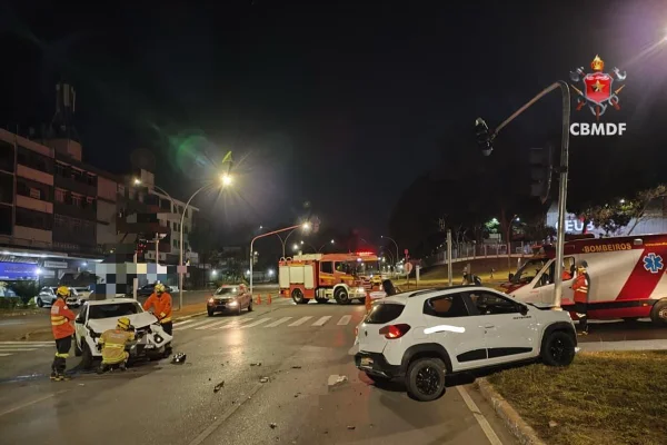 Acidente na Asa Norte - Metrópoles