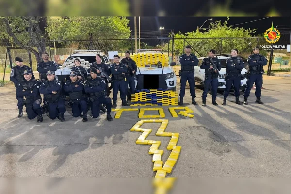 Foto de drogas apreendidas