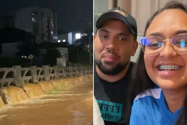 “Acelera freando”: quem é a dupla que viralizou atravessando enxurrada - destaque galeria