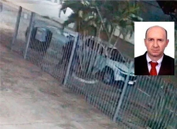 Imagem colorida de momento de execução de advogado em Cuiabá (MT) - Metrópoles