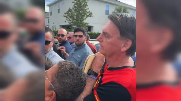 Bolsonaro nos EUA com apoiadores
